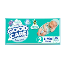 Good Care Twin Mini Olive Oil Diapers Belt 3-6 kg 40 Pcs